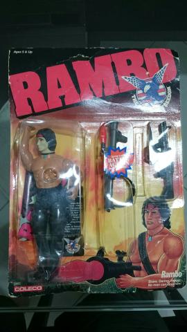 Boneco Rambo Lacrado no Blister - Rambo Anos 80