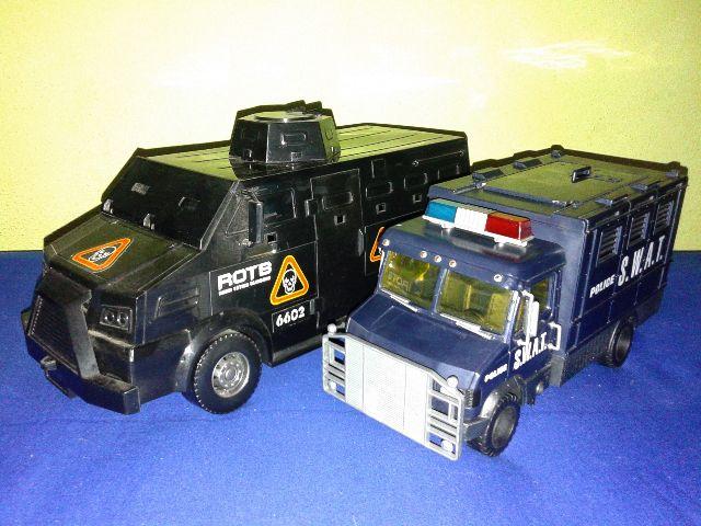 Brinquedo caminhão BOPE e SWAT