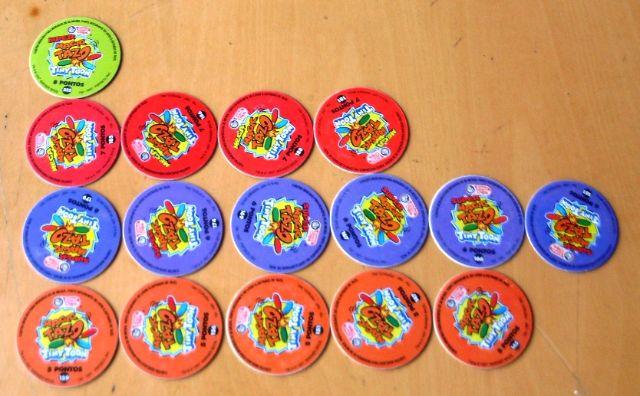 Lote De 16 Tazos Tiny Toon Elma Chips Holográficos