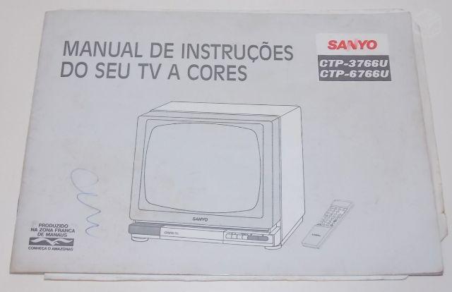 Manual de instruções tv sanyo ctpu e ctpu