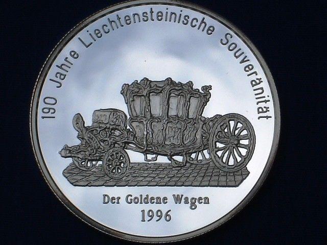 Moeda de Prata Comemorativa do Principado de Liechtenstein
