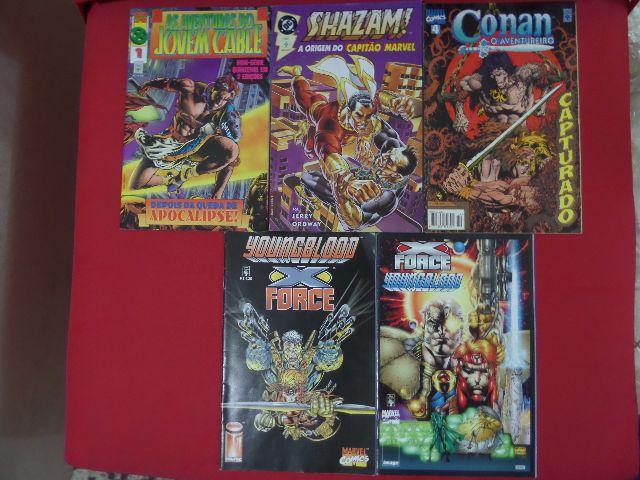 Coleção de Gibis Antigos (Shazam - Conan -Cable)
