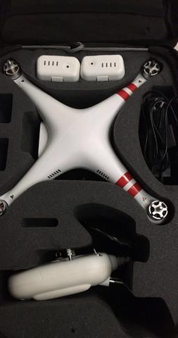 Drone phantom 2 vision com câmera full hd gimbal 2 baterias