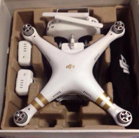 Drone phantom 3 profissional com câmera gimbal 2 baterias