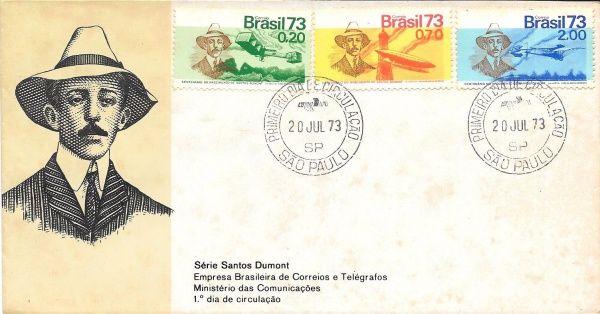 Fdc Santos Dumont Ano  Com Série Completa