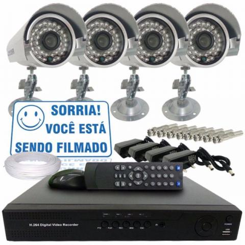 Instalação de câmeras de segurança e alarmes