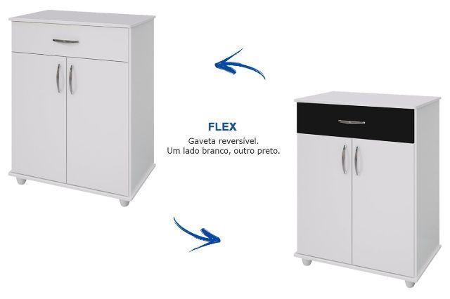 Armário de Cozinha 302 Flex com Espaço para Micro-Ondas, 2