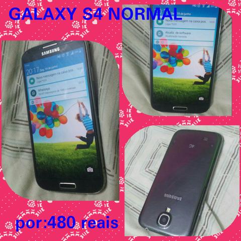 Galaxy s4 normal semi novo 16gb 4g na película de vidro