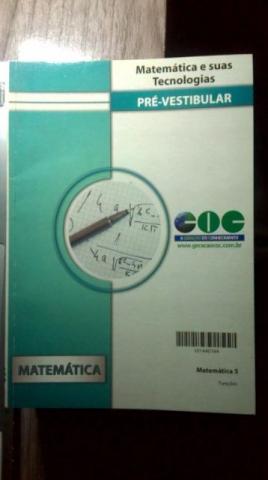 Livros Matemática Pré vestibular COC - Seminovos
