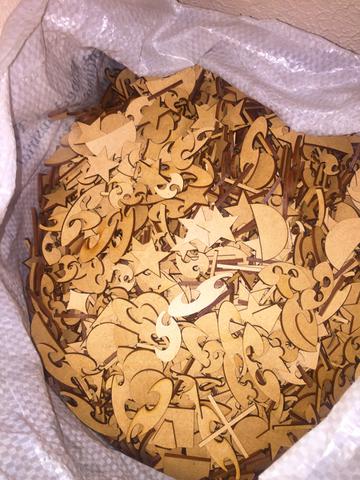 Peças recortadas a laser em mdf - diversos modelos