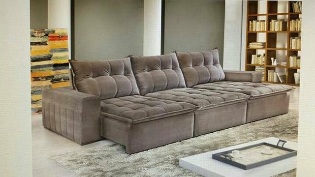 Sofá retrátil e reclinável LUXO DIRETO DA FÁBRICA