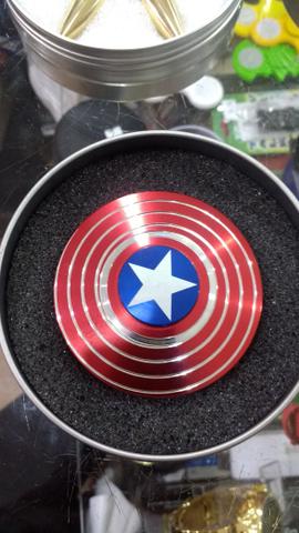 Spinner escudo capitão América metal