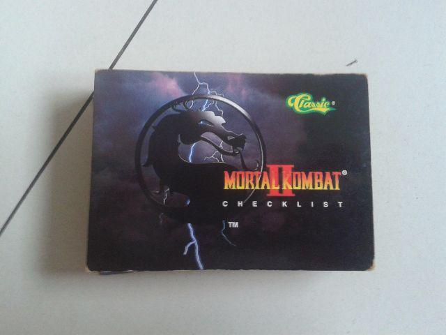 Coleção de 40 Cards Originais Mortal Kombat II - Cartão