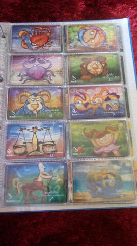 Coleção de cartões telefonicos.