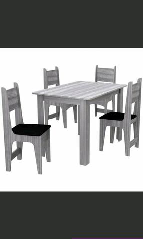 Mesa Sonetto 100%mdf com 4 cadeiras