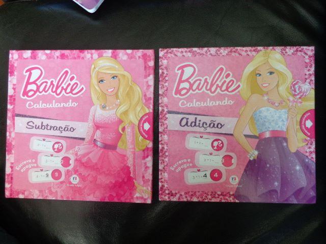 NOVOS Livros da Barbie coleção Calculando (somando e