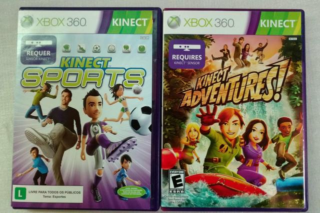 Pacote de Dois jogos de kinect originais
