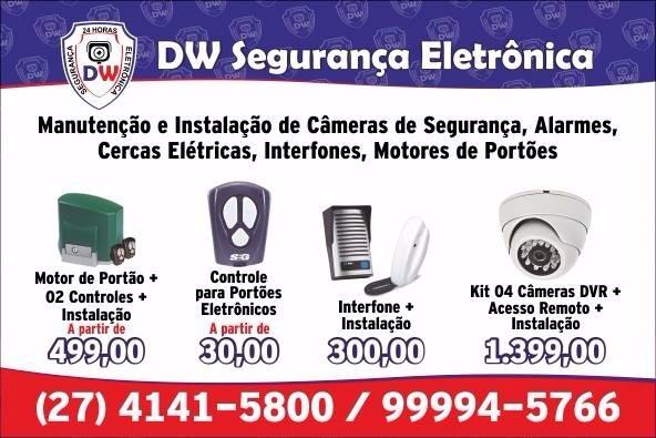 Promoções DW Segurança Eletrônica