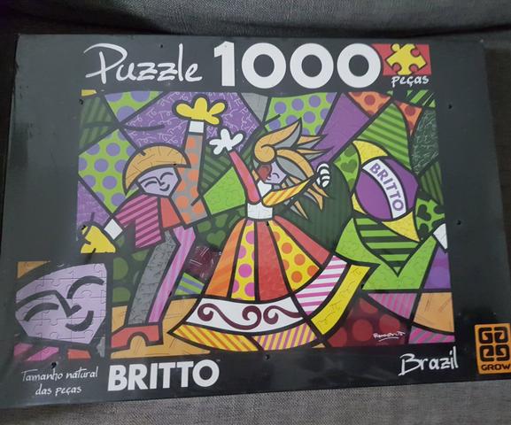 Quebra-cabeça Romero Britto  peças