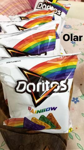 Salgadinho Doritos Rainbow - edição exclusiva da parada