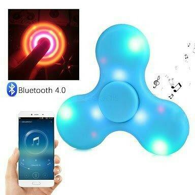 Spinner Bluetooth toca músicas com luzes de led