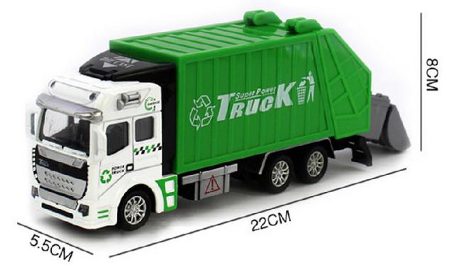 Caminhão de lixo escala 1/48 (limeira) novo