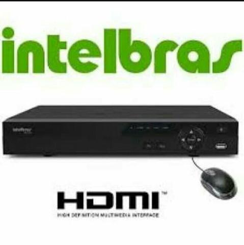 DVR 4 ch intelbras +HD 1 TB
