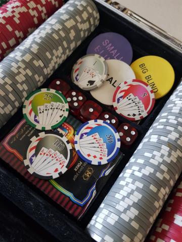 Maleta de poker 500 fichas de cerâmicas