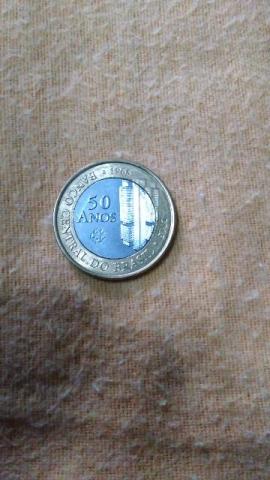 Moeda Colecionável 50 anos do Banco Central