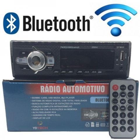 Rádio Automotivo Bluetooth Fm Carro Mp3 Pen Drive Usb Sd