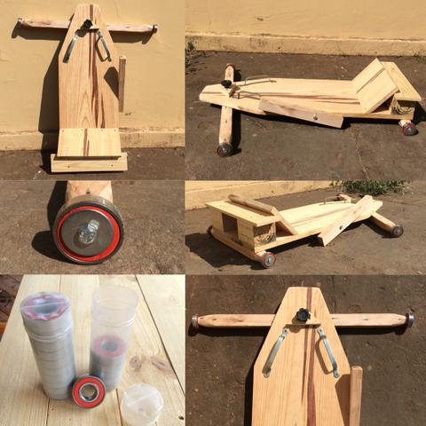 Carrinho de rolimã Madeira