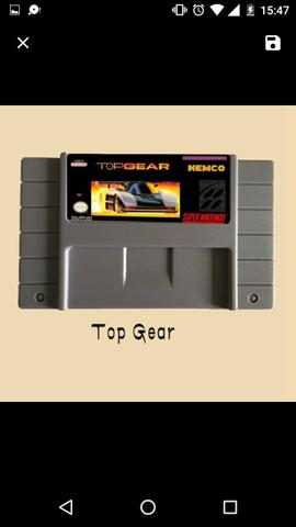 Cartucho Top Gear Supernintendo Snes novo