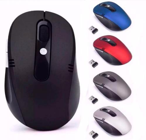 Mouse Óptico Sem Fio Usb Wireless Alcance 10m Pc E Notebook