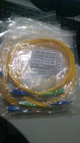 Patch cord fibra óptica sc-upc simplex single mode 3.0mm 2m