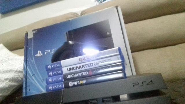 PlayStation 4 Fat. 2 controle +3 jogos mídia fisica