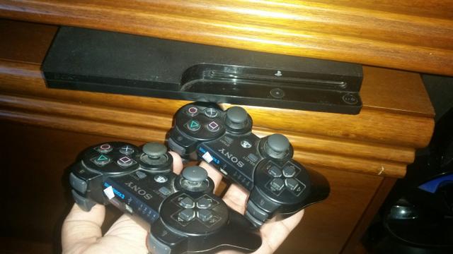 Video game PS3+Headset Original+2 joysticks+25 jogos