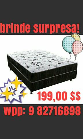 (Entrega Gratis) SO ! Cama- Unibox Casal! Espuma 4CMs