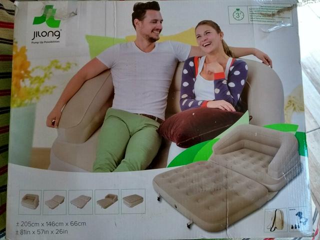 Sofá cama inflável - Sunfit novo, lacrado