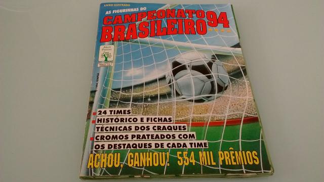 Álbum de figurinhas Campeonato Brasileiro 94 completo
