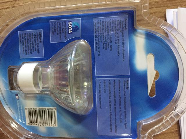 06 Lâmpadas LED Dicróica 5W - BIVOLT