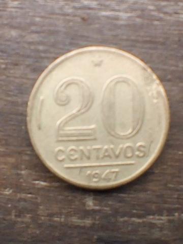 20 Centavos  Getúlio Vargas - Mbc - Bronze/alumínio