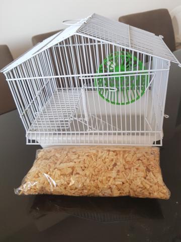 Gaiola para roedores + roda + raspas!