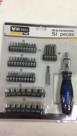 Jogo de chaves com 53 peças