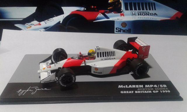 Miniatura Mclaren Mp 4/5b Ayrton Senna 