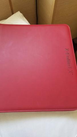 Album / Pasta BCW Z-Folio 12 Bolsos LX - Vermelha - 480