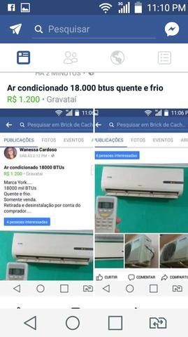 Ar condicionado barbada so essa semana