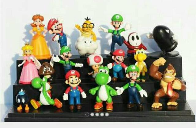 Coleção Super Mario miniaturas 18 pcs