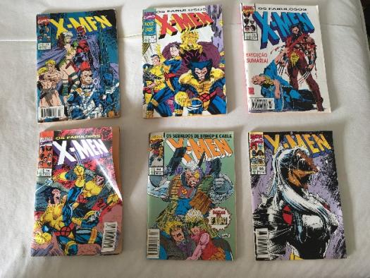 Lote 6 Gibis X-Men Antigos