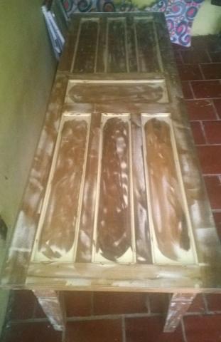 Mesa de Madeira Rústica para 8 lugares