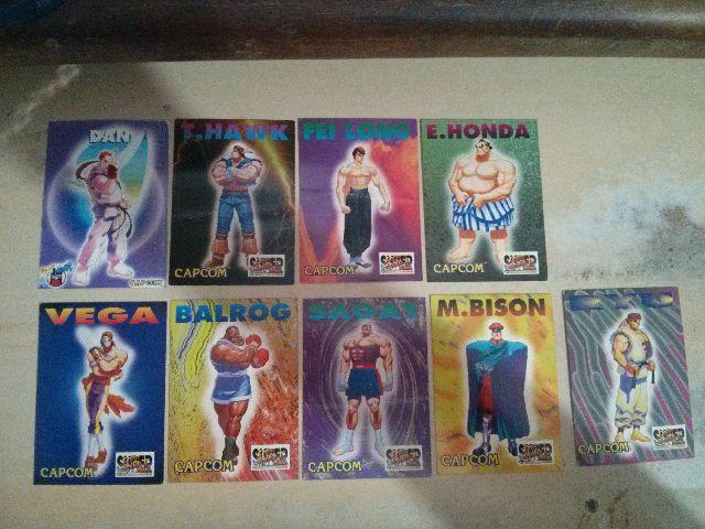 Super Street Fighter - Cards Oficiais do Fliperama Raro